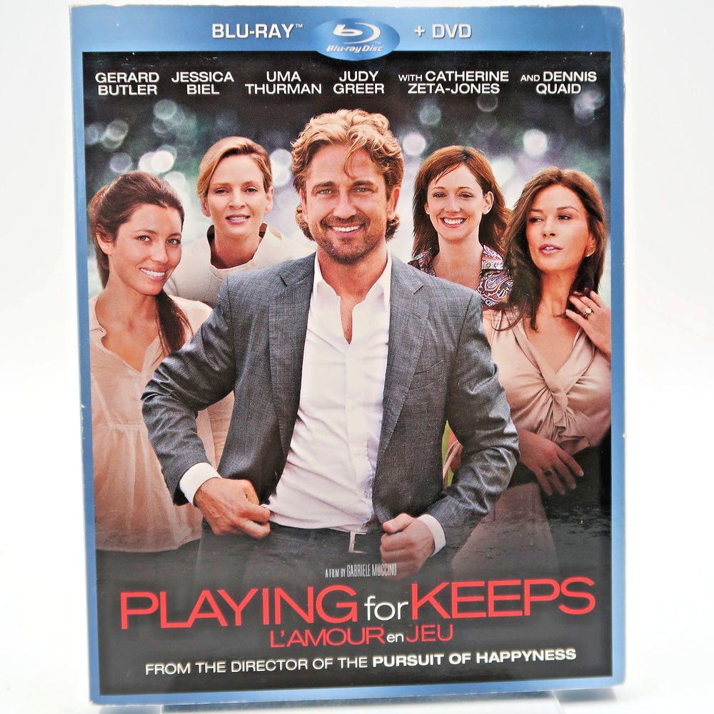 Playing for Keeps Blu-ray DVD Gerard Butler Uma Thurman Jessica Biel 2013 Movie